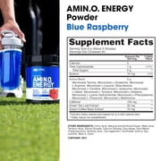 Optimum Nutrition Amino Energy, Pre Workout & Essential Amino Acids, Blue Raspberry, 65 Servings