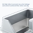 thumbnail image 3 of Stainless Steel Cat Litter Box, Large Cat Litter Box Leakproof  for Large Cats, 3 of 7