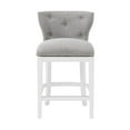 thumbnail image 5 of Alaterre Furniture Miranda Swivel Counter Height Bar Stool - Set of 2 - White, 5 of 10