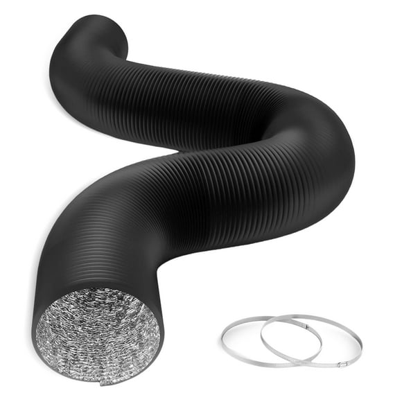 Conducto de aluminio HealSmart 6 de 25 pies con 2 abrazaderas para conductos