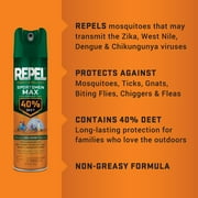 Repel Insect Repellent Sportsmen Max Formula 40% DEET, Aerosol Spray, 6.5 Ounces
