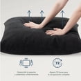 thumbnail image 3 of Silla de Metal Zinus Ada con Cojines de Memory Foam Color Gris Oscuro, 3 of 6