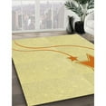 thumbnail image 2 of Ahgly Company Indoor Square Patterned Bee Yellow Area Rugs, 6' Square, 2 of 6