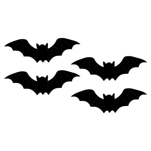Halloween Bats LED Flashing Wall Sticker Decoration for Windows and Walls with Adhesive Backing