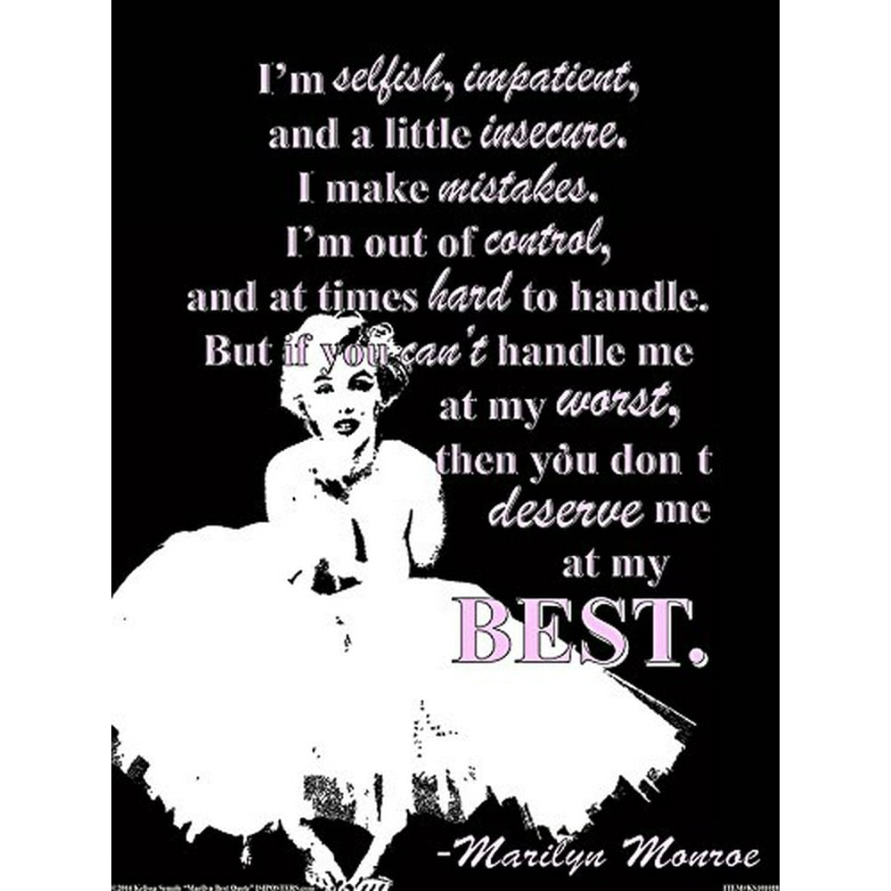 CANVAS 16 x 12 Marilyn Monroe Quote by Kelissa Semple ...