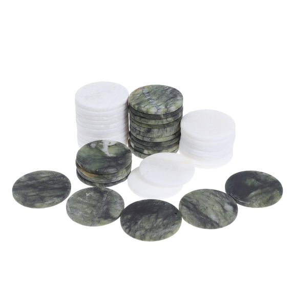 TEHAUX Ergonomic Flat River Rocks for Craft and Outdoor Activities 40Pcs