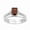 Garnet, variant on 1.20 Ctw Radiant Cut Citrine 925 Sterling Silver Dual Band Women Stacking Ring