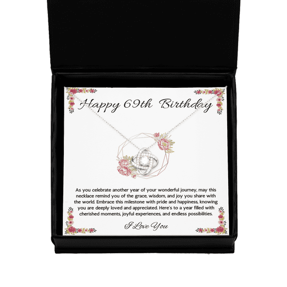 69th Birthday Gift Necklace, 69th Birthday Jewelry, Turning 69, necklace For Wife, Grandma, Mom, Woman, Birthday Gift Necklace For 69 Year Old