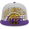 thumbnail image 2 of Men's New Era Gray/Purple Los Angeles Lakers Tip-Off Two-Tone 59FIFTY Fitted Hat, 2 of 6