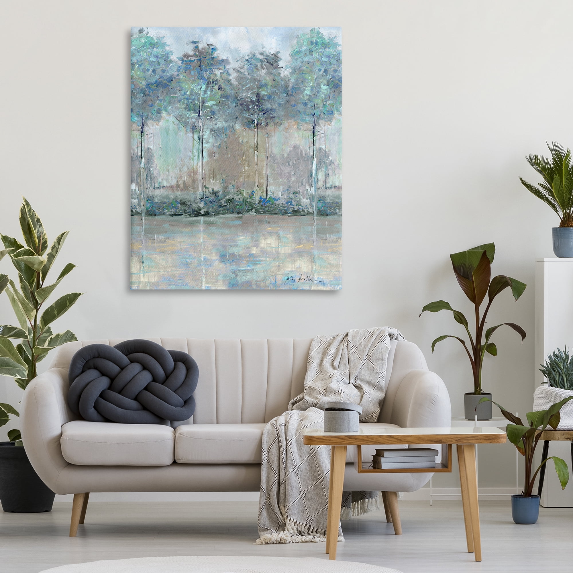 Stupell Industries Subdued Impression of Trees Canvas Wall Art, design by Sally Swatland