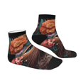 thumbnail image 6 of Salouo Flower Crown Cat Pattern Unisex Middle Tube Socks,Middle-Finger Knee High Socks Over The Calf Tube Stocking Crew Stockings for Women and Men Tube Socks, 6 of 8
