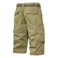 thumbnail image 5 of AnuYalue Men's Casual Cargo Shorts Big and Tall Hiking Shorts Relaxed Fit Solid Color Work Shorts Cotton Outdoor Workout Shorts with Multi Pockets Yellow, 5 of 5