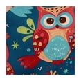 thumbnail image 4 of WYYP Owls Stars Bird Square Tablecloth Outdoor Picnic Camping and Indoor Kitchen Dining Party 100% Polyester Fiber 46*46, 4 of 8
