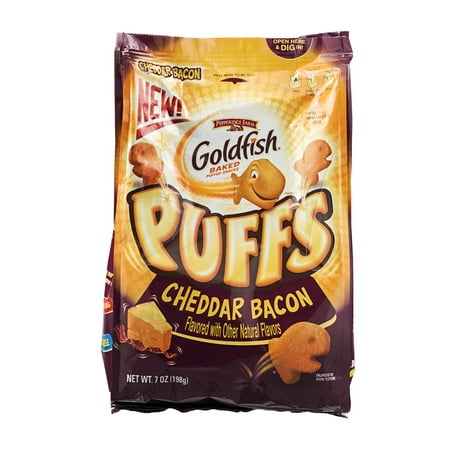 UPC 014100041139 product image for Goldfish Puffs Cheddar Bacon Baked Puff Snacks, 7 oz | upcitemdb.com