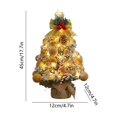 thumbnail image 3 of 2026 Christmas Home Party Decoration Flocked Wintery Mini Tabletop Christmas Tree Before Lit Small Xmas Tree With Velvet Balls Ornaments Desktop Christmas Decor Christmas Celebration Party, 3 of 6