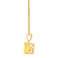thumbnail image 3 of 2.5 ct Brilliant Round Cut Solitaire Natural Citrine 14k Yellow Gold Pendant with 16" Chain, 3 of 4