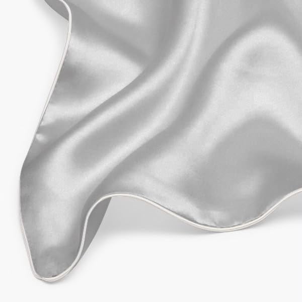 Silky Satin Pillowcase For Hair Skin  Oeko-tex Certified Silk With Zipper - Ultra Smooth Pillowcases Standard Size 20"x26" Cascais