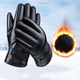 thumbnail image 2 of SUXIAN Gloves Winter Cycling Thickened Touchscreen Warm Cold Weather - Hand Protection Dirtbike Gloves Black_001 One Size, 2 of 8