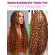 thumbnail image 4 of Cabello trenzado humano, largo, ondulado, a granel, #30, castaño, 16 pulgadas, 4 of 5