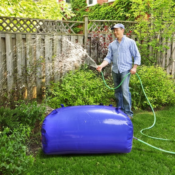 100 Gallon Foldable Water Storage Bladder for RV Camping, Gardening, Emergency Use