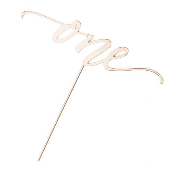 3xGolden Crystal ONE Cake Topper 1st First Birthday Cake Topper Decoración de Cumpleaños Sunnimix Una torta de cristal