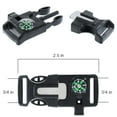 thumbnail image 2 of Paracord Planet Plastic Side Release Emergency Survival Utility Buckles & Whistle Buckles – Choose from 1/2”, 5/8” or 3/4” – Multiple Color Options – Multiple Pack Sizes Available, 2 of 2
