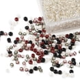 thumbnail image 5 of 4500pcs 6 style 12/0 Glass Seed Beads Silver Lined & Opaque Colours Round Hole Beads Gray 2mm Hole: 1mm 750pcs/style, 5 of 8