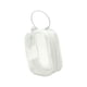 thumbnail image 3 of Bolsa de exhibición de figuras, bolsa para muñecas pequeñas, organizador portátil para colgar, estuche de transporte cuadrado blanco, 3 of 9