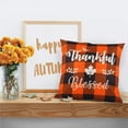 Fall Pillow Covers Decorations Linen Thanksgiving Throw Pillowcases