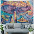 thumbnail image 4 of Orinice Mushroom Rainbow Swirls Tapestry Wall Hanging Unique Style Graphic Tapestries Home Wall Decor Art for Living Room Bedroom Apartment Farmhouse Dorm 40x60inch, 4 of 6
