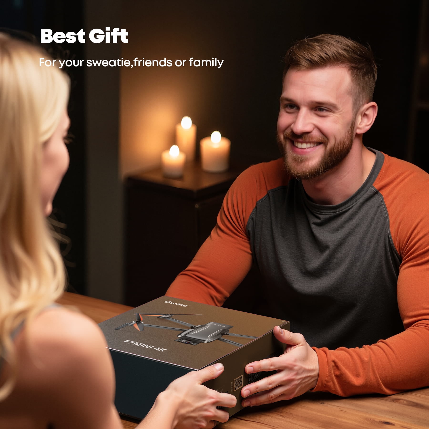 Bwine F7MINI 4K Video 8K Photo Drones with Camera for Adults, 3-Axis Gimbal EIS, 96Mins, 249g FAA-Exempt, 6KM Transmission, Smart Return, Waypoint, Orbit Fly, Better for Beginners