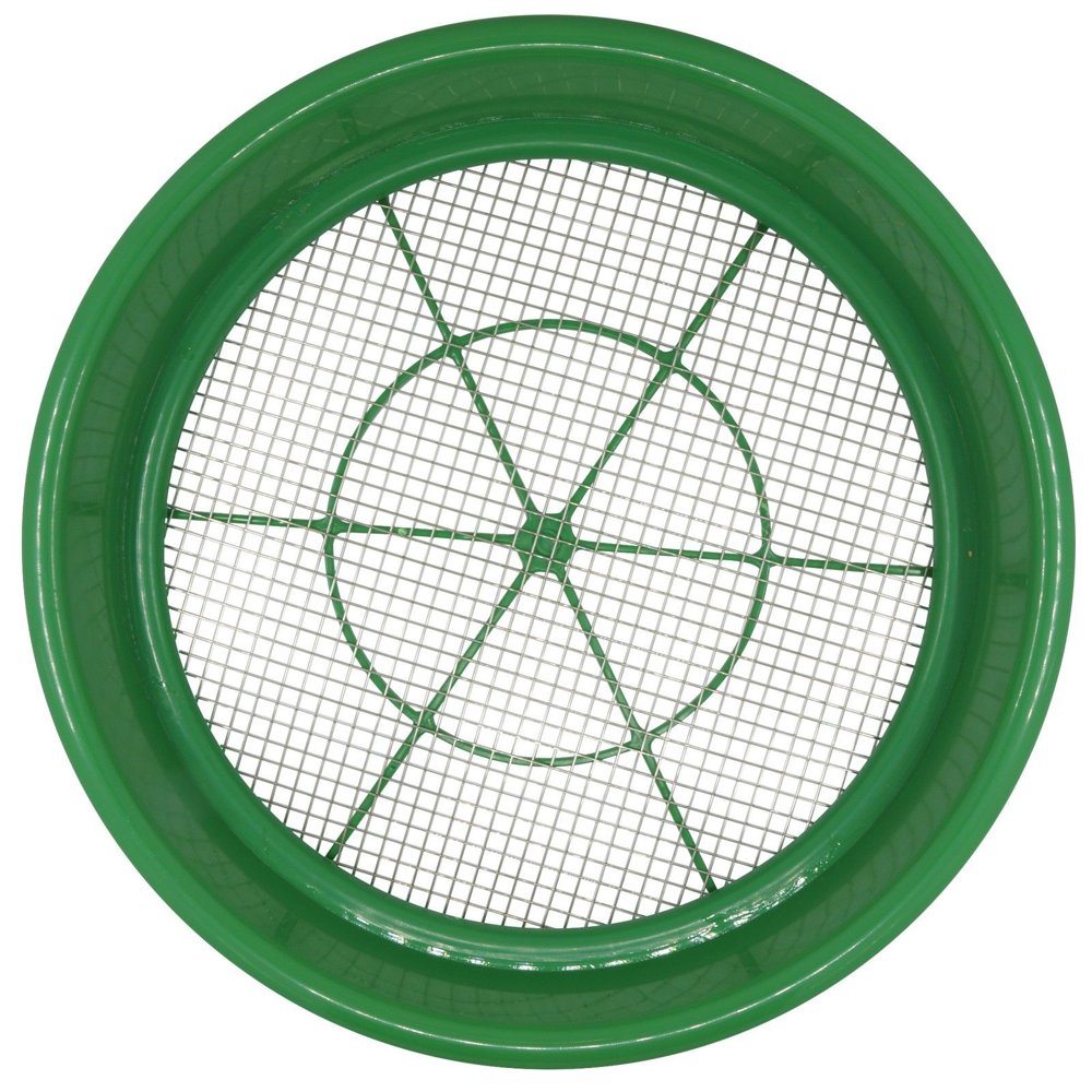 Gold Pan Panning 11" Prospecting Classifier 0.25" Screen Sifter Mesh 4