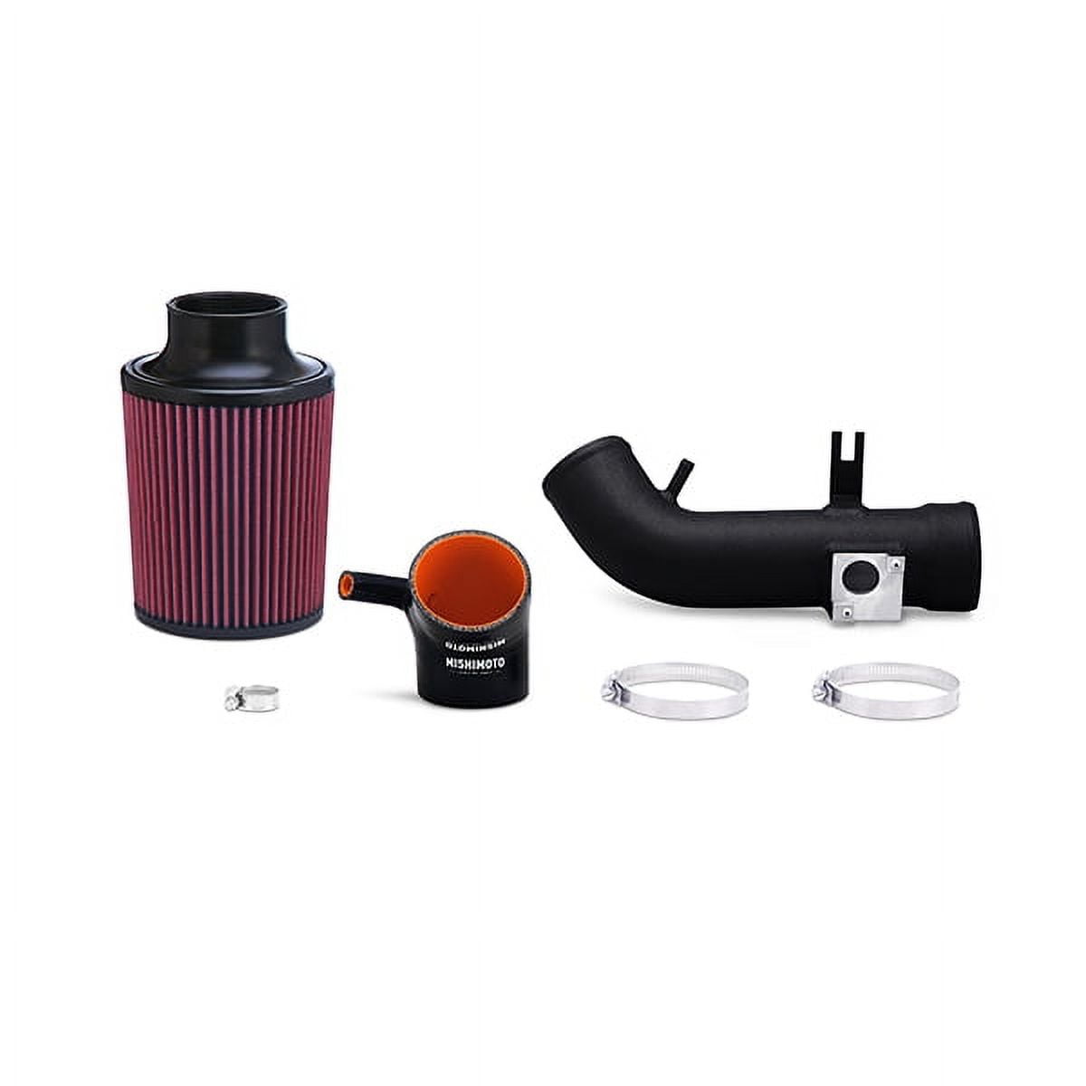 Mishimoto MMAI-CIV-06SIWBK Performance Cold Air Intake Kit with Heatshield, Compatible with Honda Civic Si, 2006-2011, Wrinkle Black