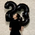 thumbnail image 4 of Globos de aluminio con números negros de 32 pulgadas para feliz cumpleaños, decoraciones para fiestas de cumpleaños de adultos, suministros para baby shower para niños y niños, 4 of 5