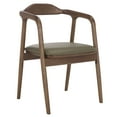 thumbnail image 5 of Safavieh Ankit Modern Wood Dining Arm Chairs, Olive / Walnut, 5 of 8