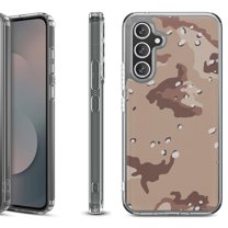 Shockproof Protective Phone Case Cover for Samsung Galaxy S25 FE, by OneToughShield - Desert Camo