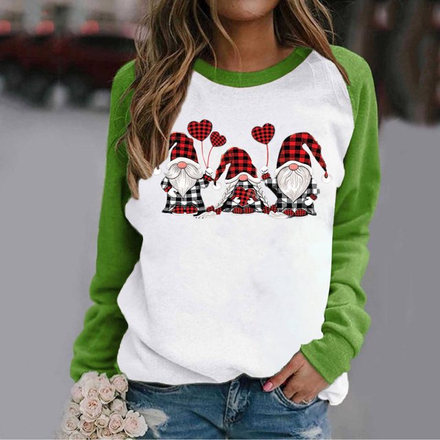 Puntoco Navidad moda mujer Casual manga larga impreso señoras sudaderas tops Puntoco Puntoco-6304