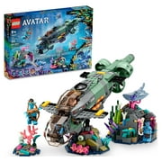 LEGO Avatar: The Way of Water Mako Submarine  75577 Buildable Toy Model, Underwater Ocean Set with Alien Fish and Stingray Figures, Movie Gift for Kids and Movie Fans
