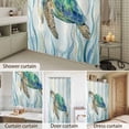 thumbnail image 6 of Shower Curtain Sea Turtle Bathroom Curtains with Hooks, Waterproof Fabric Ocean Marin Life Teal Coral Bath Shower Curtains Set for Bathroom Bathtubs Decor 72x72 Inch, 6 of 9