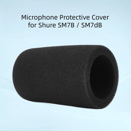 Microphone Windscreen Foam Cover For Shure SM7B / SM7dB Microphone Noise Cancellation Protective Dust Cover
