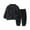 Black, variant on Glisme Girl Outfits Flannel Pajama Set Warm Winter Set Warm Sleepwear For Toddler Kids Cozy Home Loungewear Comfortable Girls Clothing Beige Size 18-24 Months