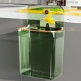 thumbnail image 3 of 7/9L Hanging Trash Can with Lid Clear Modern Large Capacity Wall Cabinet Door Under Sink Mount Waste Rubbish Garbage Storage Bin Kitchen Supplies, 3 of 6