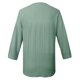 thumbnail image 5 of Camisa de mujer de color liso con cuello en V y manga tres cuartos - Material de poliéster - S-XXL, 5 of 5