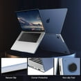 thumbnail image 5 of MOSISO Case for MacBook Pro 16 inch Case 2024-2021 M4 A3403 A3186 M3 A2991 M2 A2780 M1 A2485 Pro Max, Ultra-Thin Natural Original Color Protective Plastic Hard Shell Case, Midnight Blue, 5 of 6