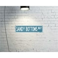 thumbnail image 4 of Sandy Bottoms Way Beach Theme Street Sign 16" x 4" Funny Tin Sign Shore Home Decor, 4 of 4