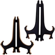 Desktop Dish Holder 2pcs Plate Display Stand Iron Easel Plate Holder Iron Display Stand Metal Frame Holder Stand for Picture Decorative Plate Photo Easel Book Dish Rack