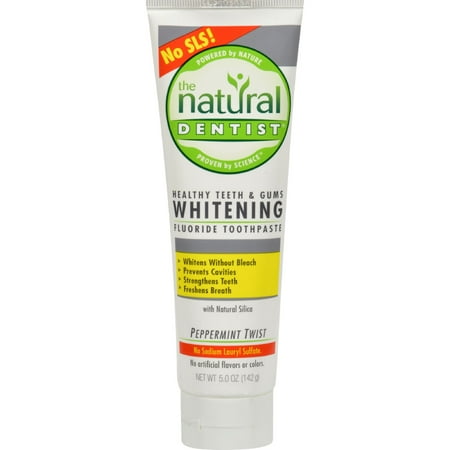 Natural Dentist Healthy Teeth and Gums Whitening Toothpaste Peppermint ...