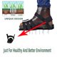 thumbnail image 3 of 1 par de zapatos aireadores de césped cómodos para césped con suelo de pala de acero inoxidable negro Cola Zapato de aireador de césped, 3 of 7