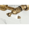 thumbnail image 2 of Kingston Brass KS2443PL Heritage Double-Handle Wall-Mount Bridge Kitchen Faucet, Antique Brass, 2 of 7