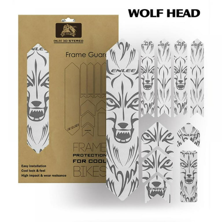 All Mountain Style AMS Frame Guard Full (XXL) Protection Stickers -Cheetah  White